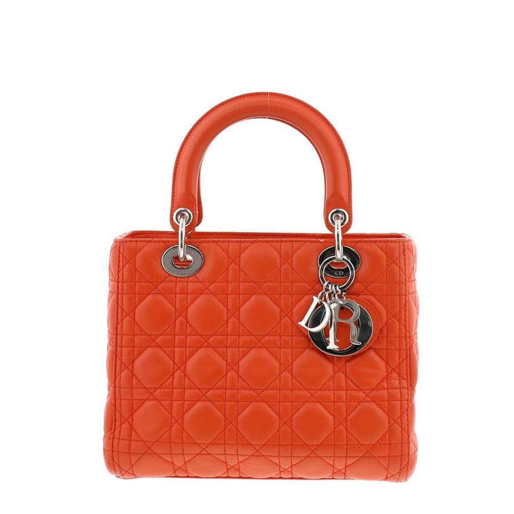Christian Dior Lady Bag Handbag Orange